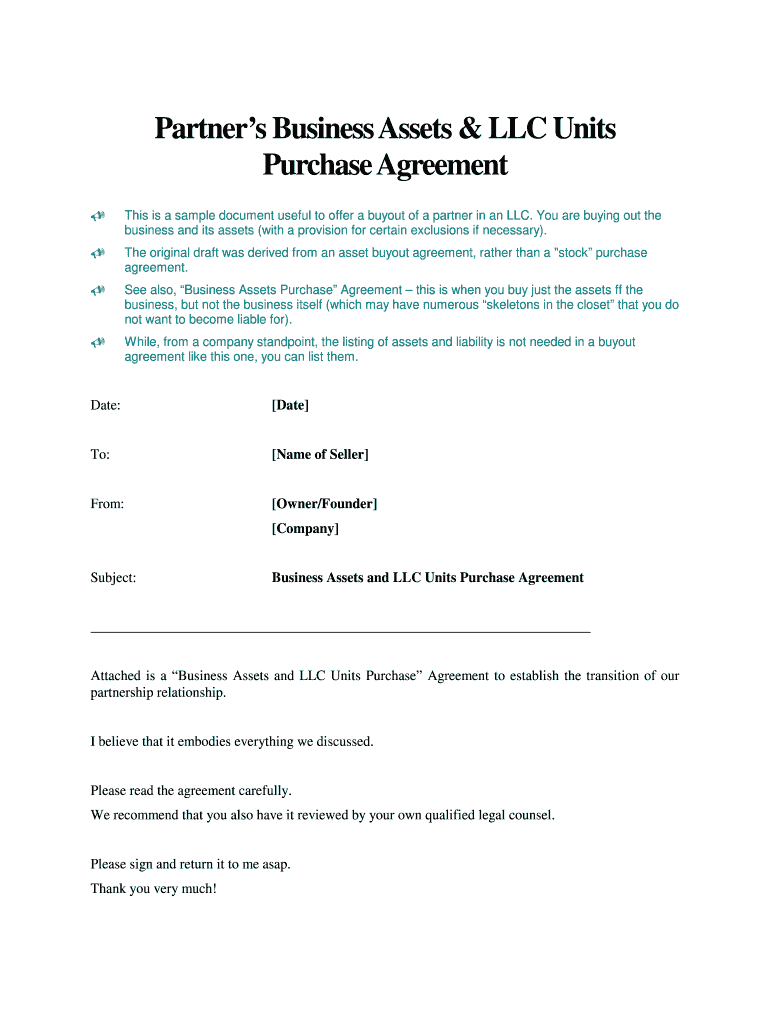 Buyout Agreement Template - Fill Online, Printable, Fillable regarding Buy-Sell Agreement Sample Template