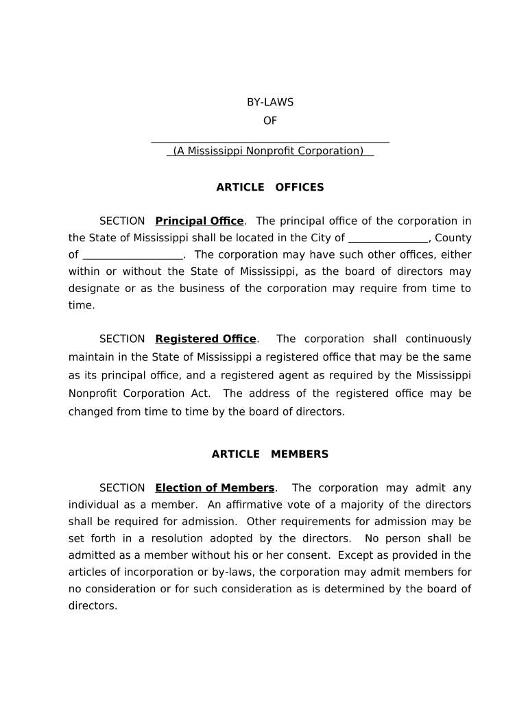 By Laws Sample: Fill Out &amp;amp; Sign Online | Dochub with regard to Nonprofit Bylaws Template Sample