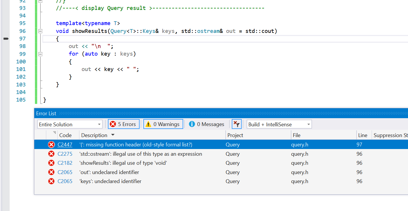 C++ No Instance Of Function Template - Stack Overflow intended for Intellisense Provide Sample Template Arguments