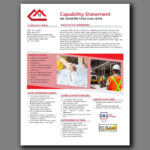 Capability Business Template For Entrepreneurs, Construction In Capability Statement Sample Template