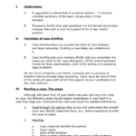 Case Brief Template 14   How To Write Case Brief I. Distinctions A For Case Brief Format Sample Template