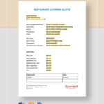 Catering Quote Template In Google Sheets, Word, Pages, Google Docs In Catering Quote Sample Template