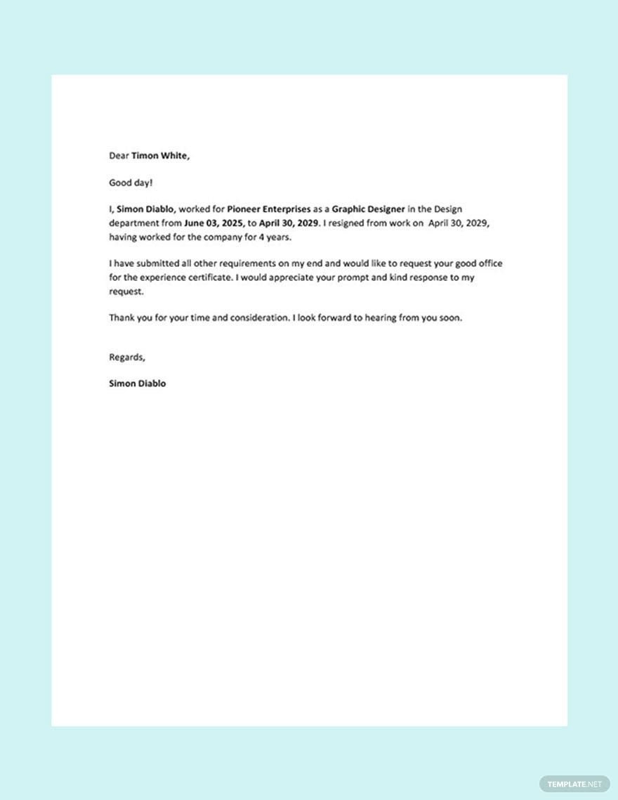 Certificate Letter Templates In Pdf - Free Download | Template with Certified Letter Template Sample