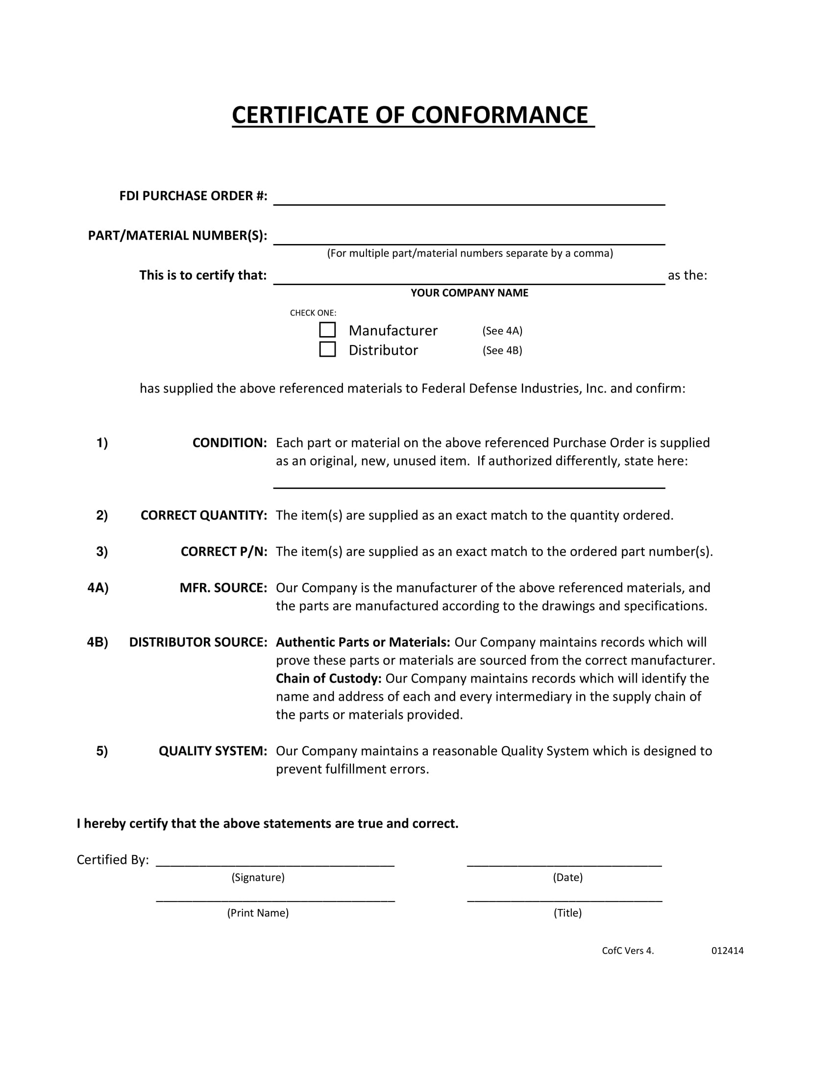 Certificate Of Conformance - 16+ Examples, Format, Pdf within Certificate Of Conformity Sample Template