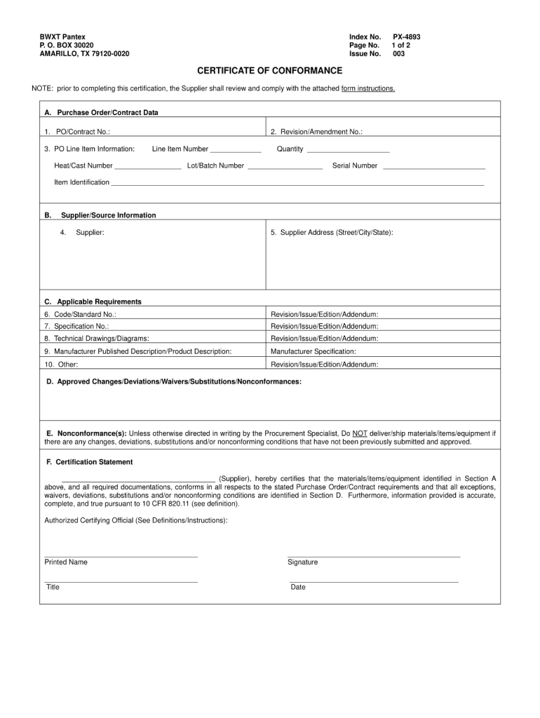 Certificate Of Conformity Template Free - Tisnyi with Certificate of Conformity Sample Template