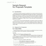 Chapter 5   Sample Request For Proposals Template | Standardized With Proposal Sample Template