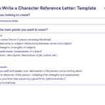 Character Reference Letter Templates: How To Write & Examples For Character Reference Letter Template Sample