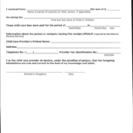 Child Care Receipt Pdf   Fill Online, Printable, Fillable, Blank Regarding Irs Sample Template For Childcare Providers