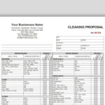 Cleaning Proposal Template, Basic Editable Microsoft Word And With Regard To MOP Sample Templates