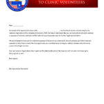 Clinic Volunteer Thank You Letter | Templates At Regarding Volunteer Thank You Letter Sample Template