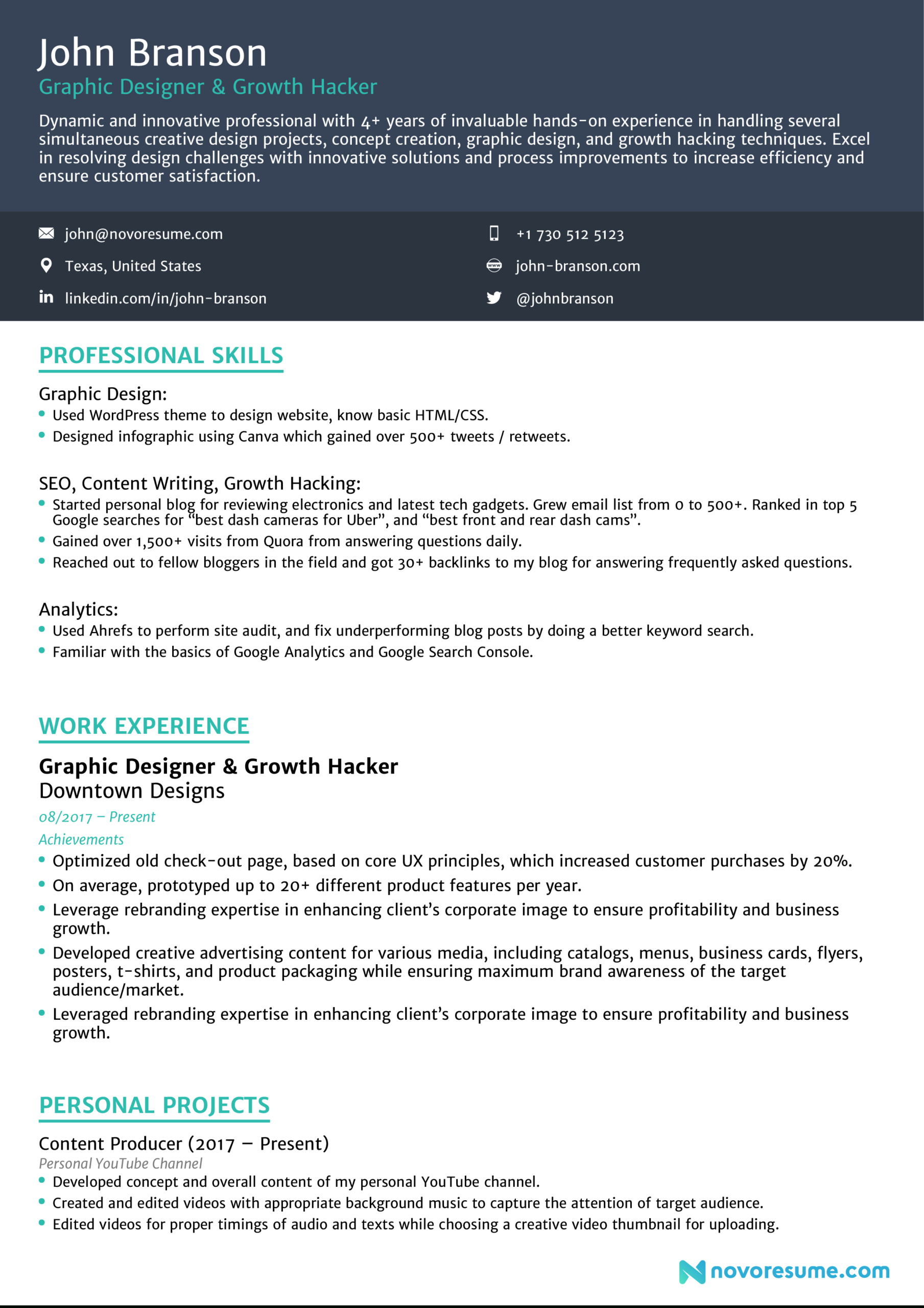Combination Resume Guide [W/ Templates &amp;amp; Examples] in Combination Resume Sample Template