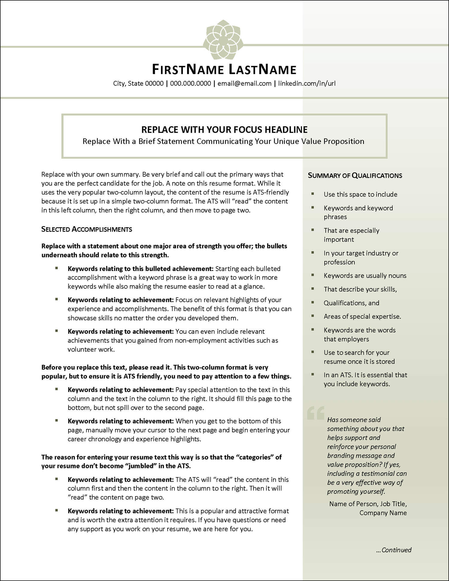 Combination Resume Template For Microsoft Word regarding Combination Resume Sample Template