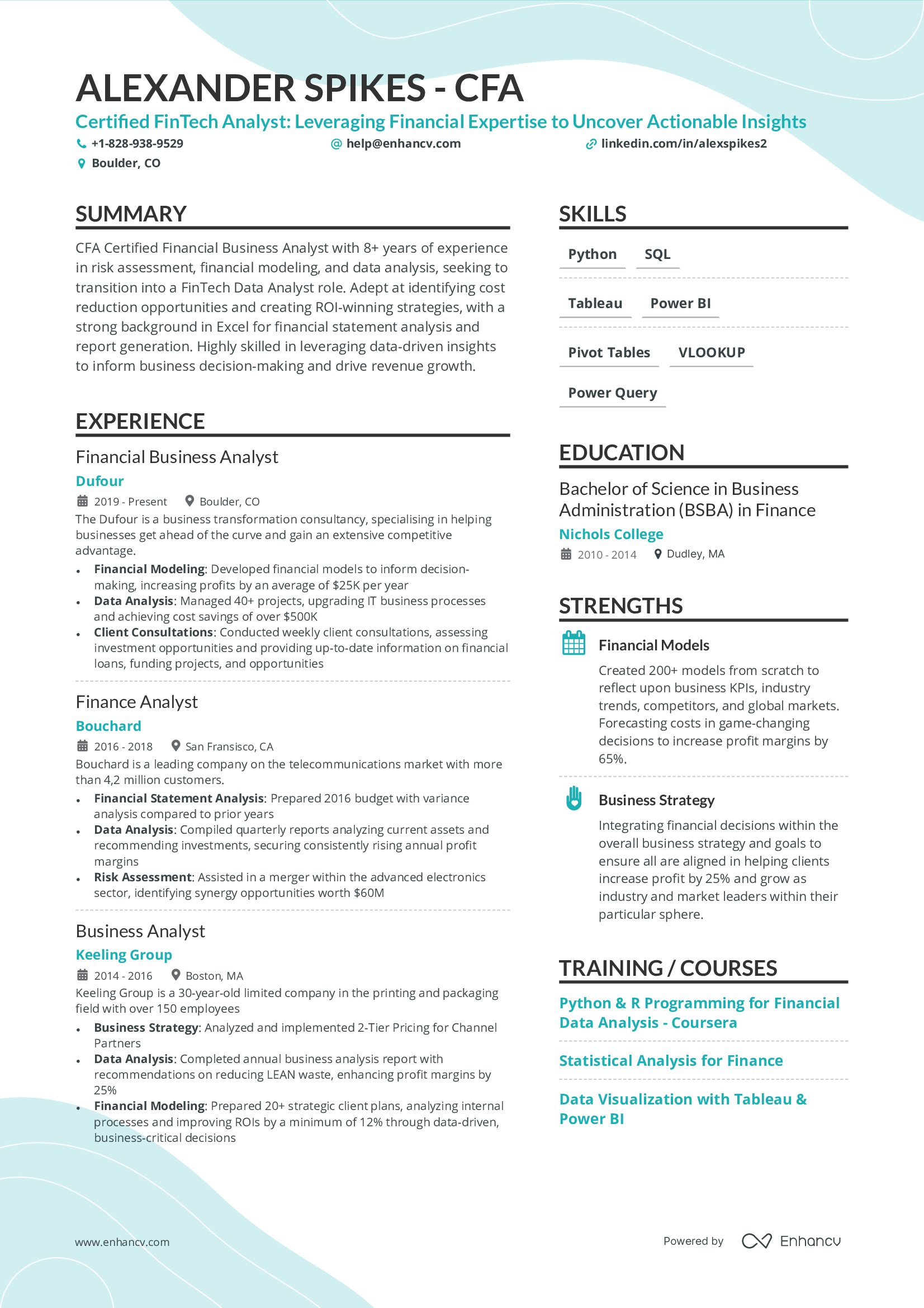 Combination Resume Templates | Hybrid Resume Templatesenhancv inside Combination Resume Sample Template