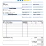 Commercial Invoice Templates Inside Shipping Invoice Template Sample