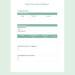 Committee Board Report Template In Word, Pages, Google Docs Inside Board Report Sample Templates