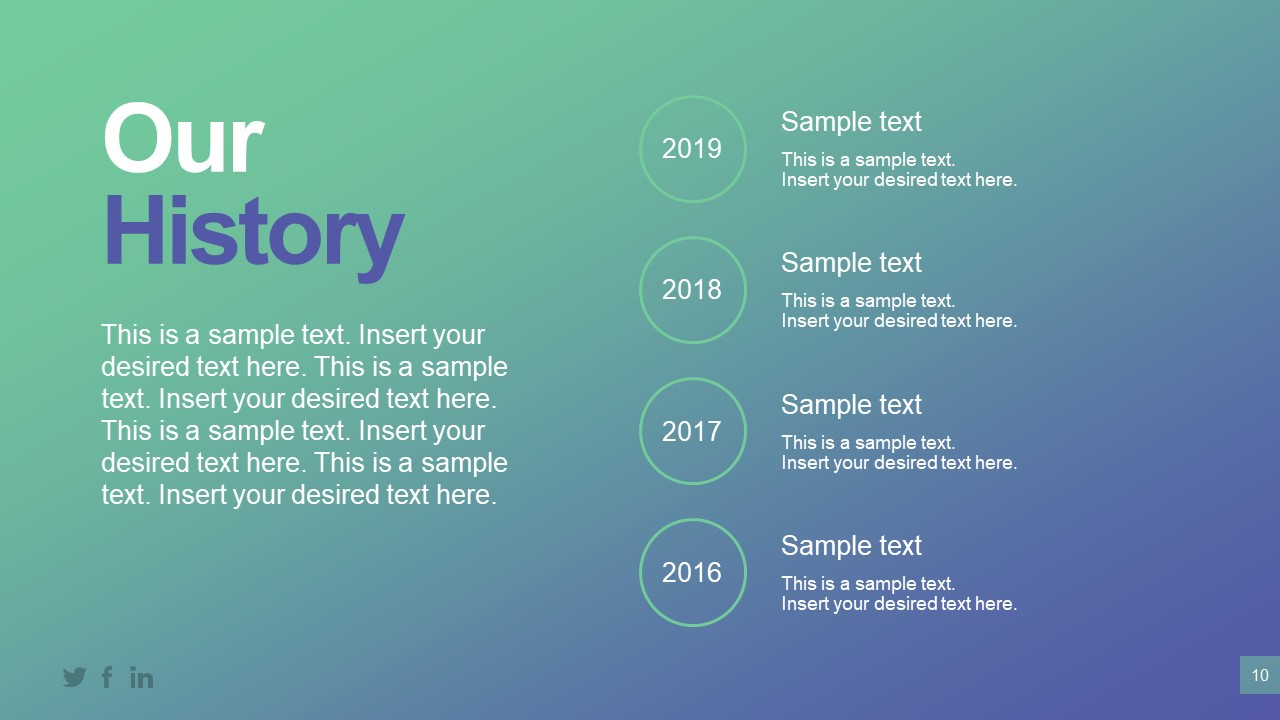 Company History And About Us Slide - Slidemodel pertaining to Company History Sample Template