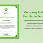 Company Training Certificate Template In Word, Illustrator, Psd Throughout Training Certificate Sample Template