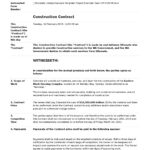 Construction Contract Sample (Better Than Word And Pdf) Throughout Construction Contract Template Sample Free