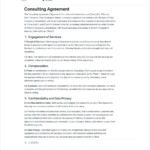 Consulting Agreement Template   Free To Use Regarding Consulting Contract Sample Template