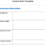 Content Brief Templates: 19 Free Downloads & Examples Pertaining To Briefing Paper Sample Template