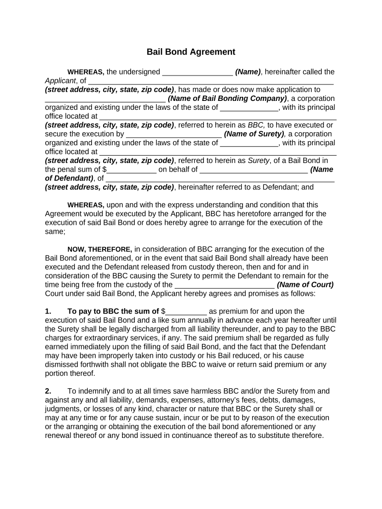 Contract Bond: Fill Out &amp;amp; Sign Online | Dochub inside Bond Sample Template