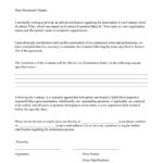 Contract Termination Letter Template | Download & Print | Lawdistrict Regarding Termination Letter Template Sample