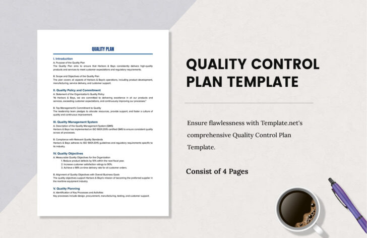 Quality Control Plan Sample Template