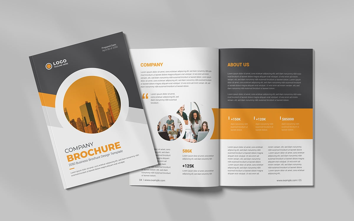 Corporate Brochure Template Design #330535 - Templatemonster inside Business Brochure Sample Templates