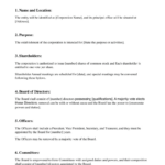 Corporate Bylaws Template | Free Pdf & Word | Lawdistrict With Regard To Free Bylaws Sample Template