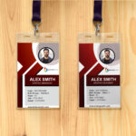 Corporate Id Card Design Free Template – Graphicsfamily Throughout ID Card Templates Sample