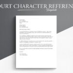 Court Character Reference Letter Template. Google Docs/Microsoft With Regard To Character Reference Letter For Court Template Sample