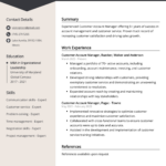 Customer Account Manager Resume Example (Free Guide) Regarding Customer Service Resume Template Sample