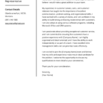 Customer Sales Representative Cover Letter Example (Free Guide) Regarding Sales Cover Letter Sample Template