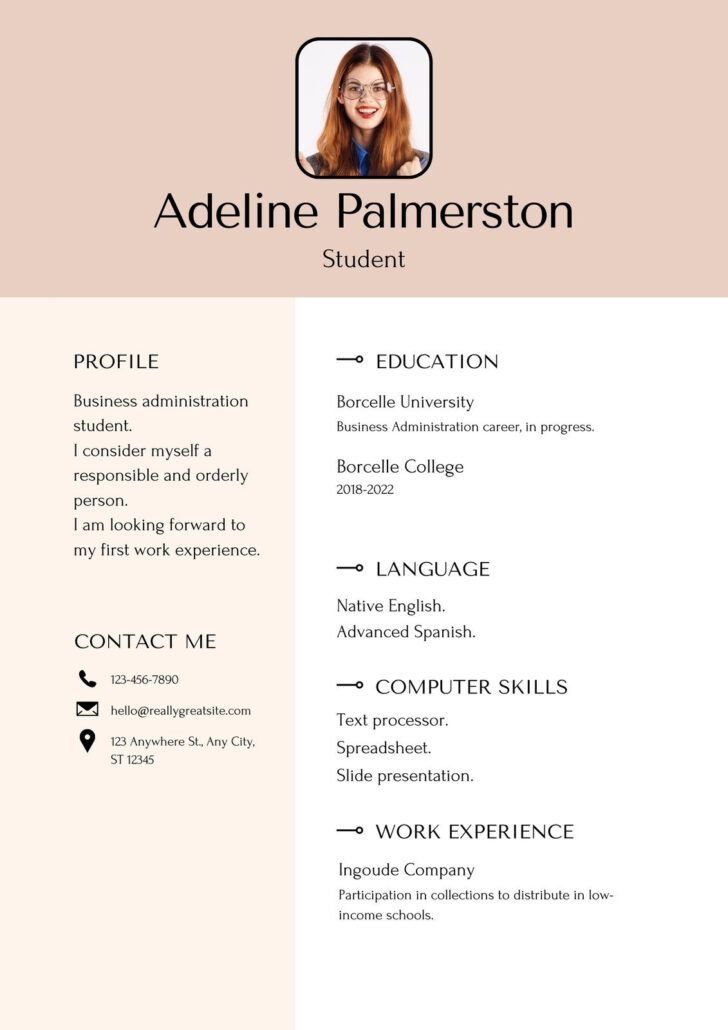 Internship Sample Templates