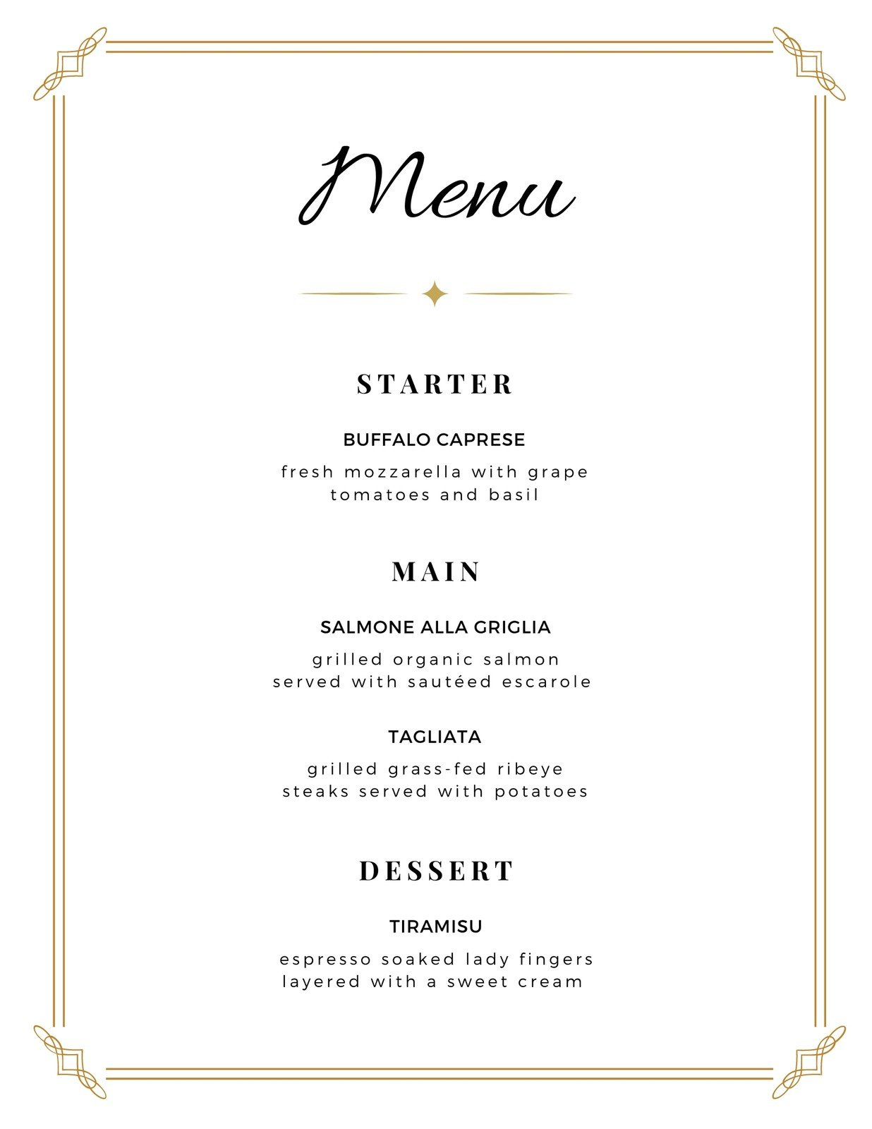 Customize 17,225+ Menus Templates Online - Canva within Menu Template Sample