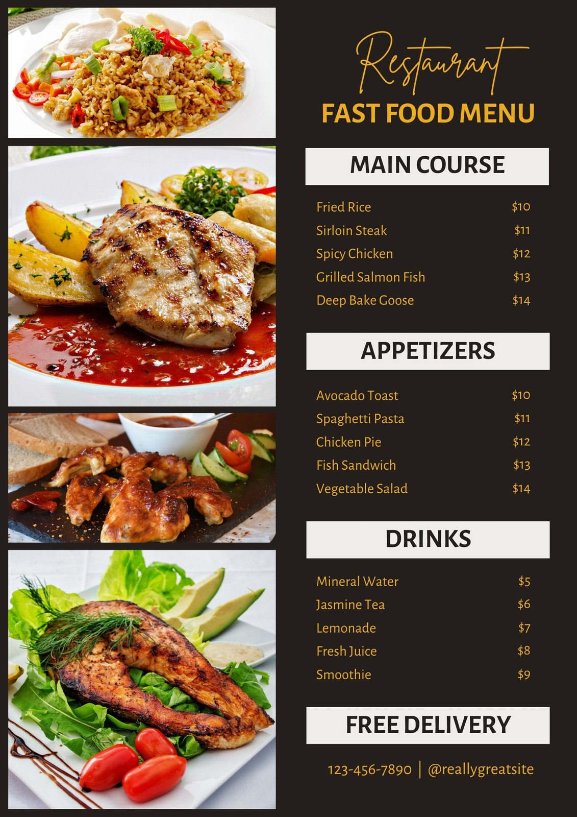 Customize 17,229+ Menus Templates Online - Canva throughout Menu Sample Template