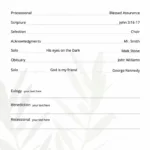 Customize A Free Funeral Program Template For Funeral Program Template Sample