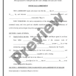 Delaware Stock Sale And Purchase Agreement   Short Form   Share Inside Share Purchase Agreement Sample Template