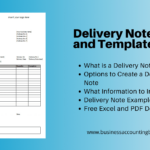 Delivery Note Template Guide And Free Download In Excel For Delivery Order Sample Template