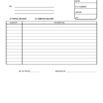 Delivery Receipt Template   Fill Online, Printable, Fillable Inside Delivery Receipt Template Sample