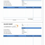 Delivery Receipt Throughout Delivery Receipt Template Sample