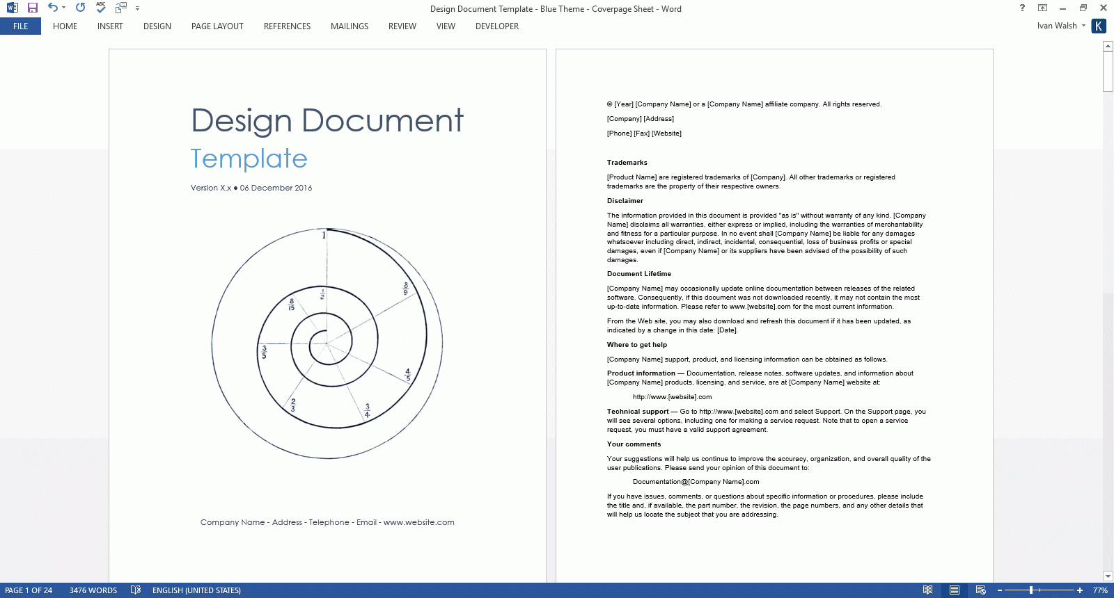 Design Document Templates (Ms Word) throughout Technical Design Document Template Sample