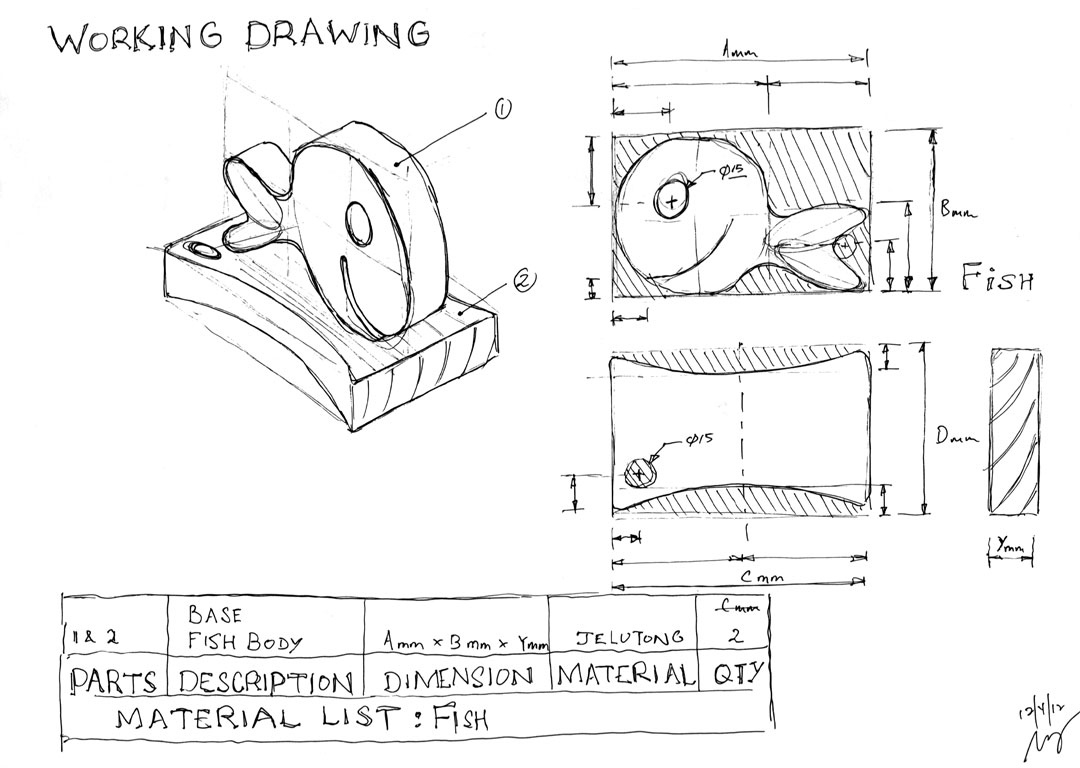 Design &amp;amp; Technology (Singapore): Presentation &amp;amp; Working Drawing within Drawing Sample Template