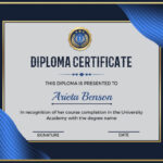 Diploma Certificate Sample Throughout Diploma Certificate Sample Template