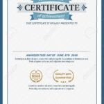 Diploma Certificate Template Design Illustration Stock Photo With Diploma Certificate Sample Template