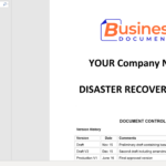 Disaster Recovery Principal Plan Template Intended For Disaster Recovery Plan Template Sample