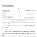 Divorce Petition Download | Part As Friends® Throughout Divorce Petition Sample Template