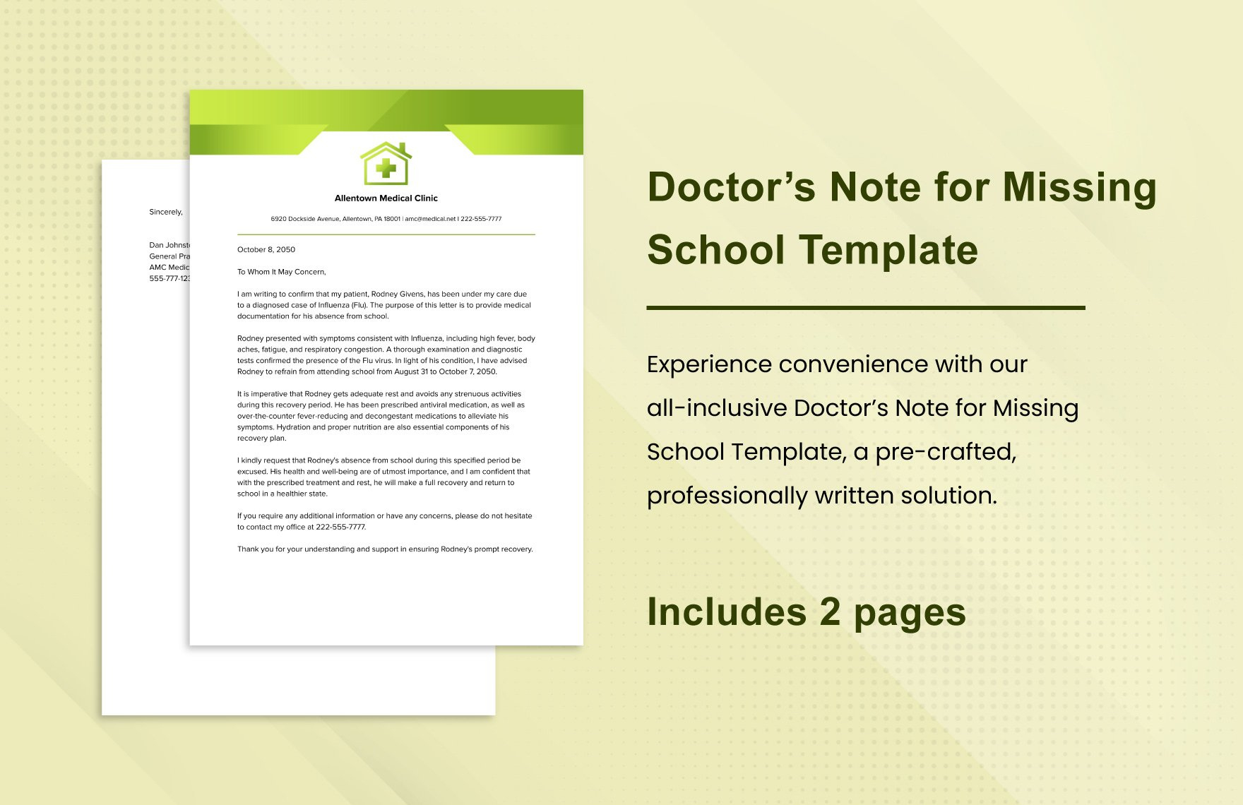 Doctor&amp;#039;S Note For Missing School Template In Pdf, Word, Google pertaining to Doctor&amp;#039;S Note Sample Template