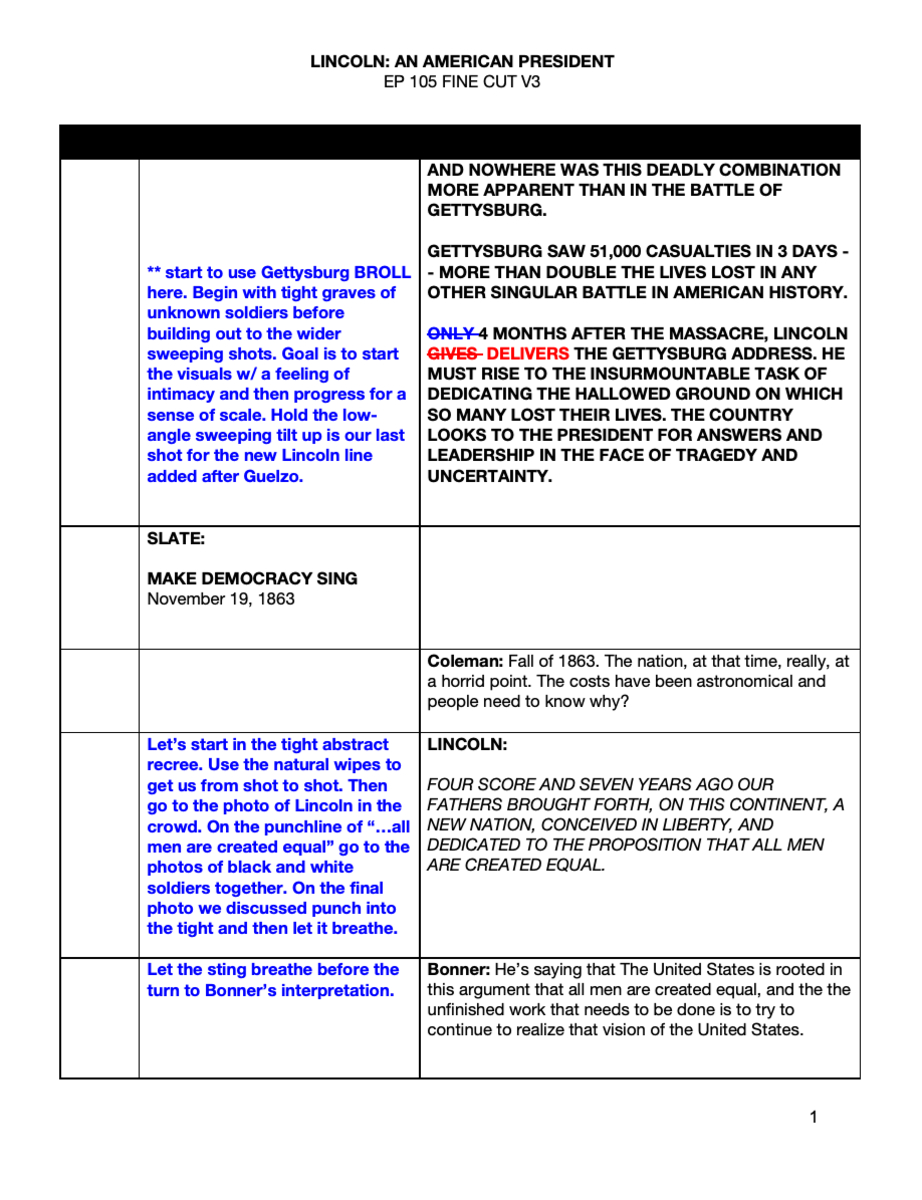 Documentaries Use Scripts, Too - Script Magazine with regard to Documentary Film Script Template Sample