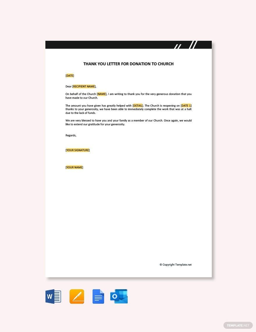 Donation Letter Templates In Google Docs - Free Download in Free Donation Letter Sample Template